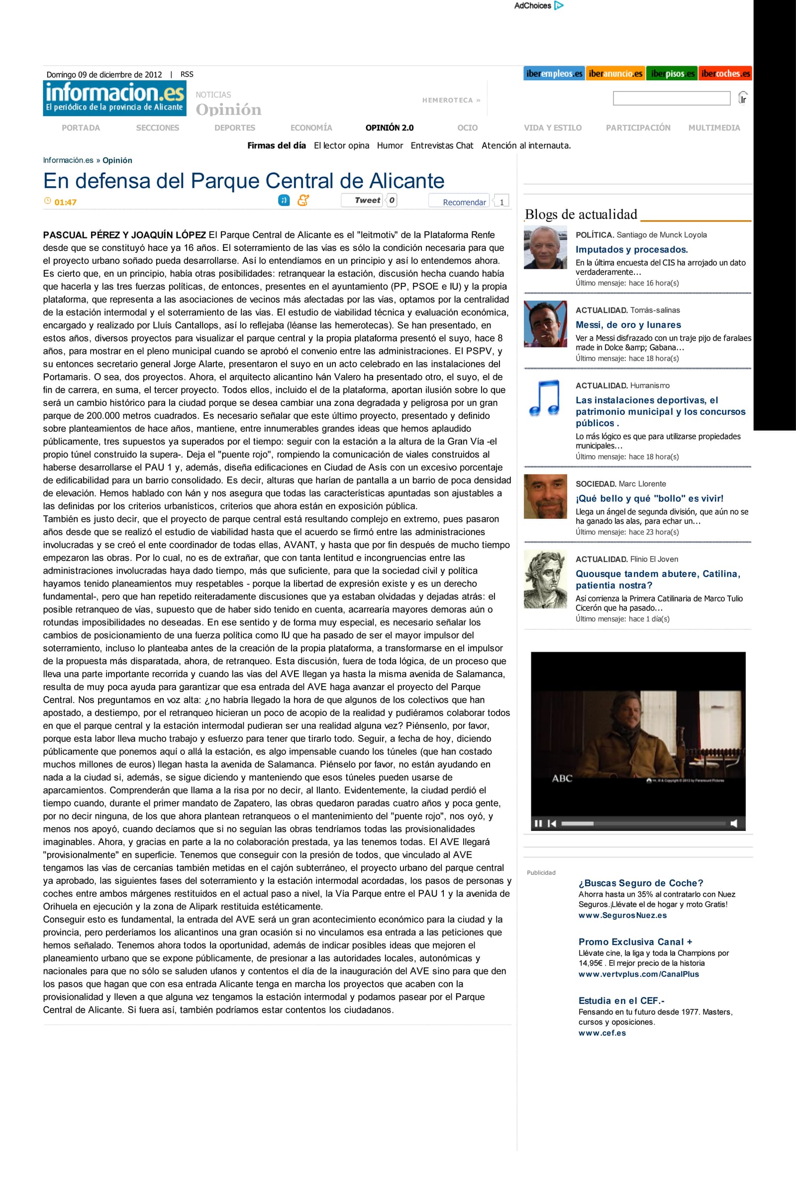 Diario Información · 2012