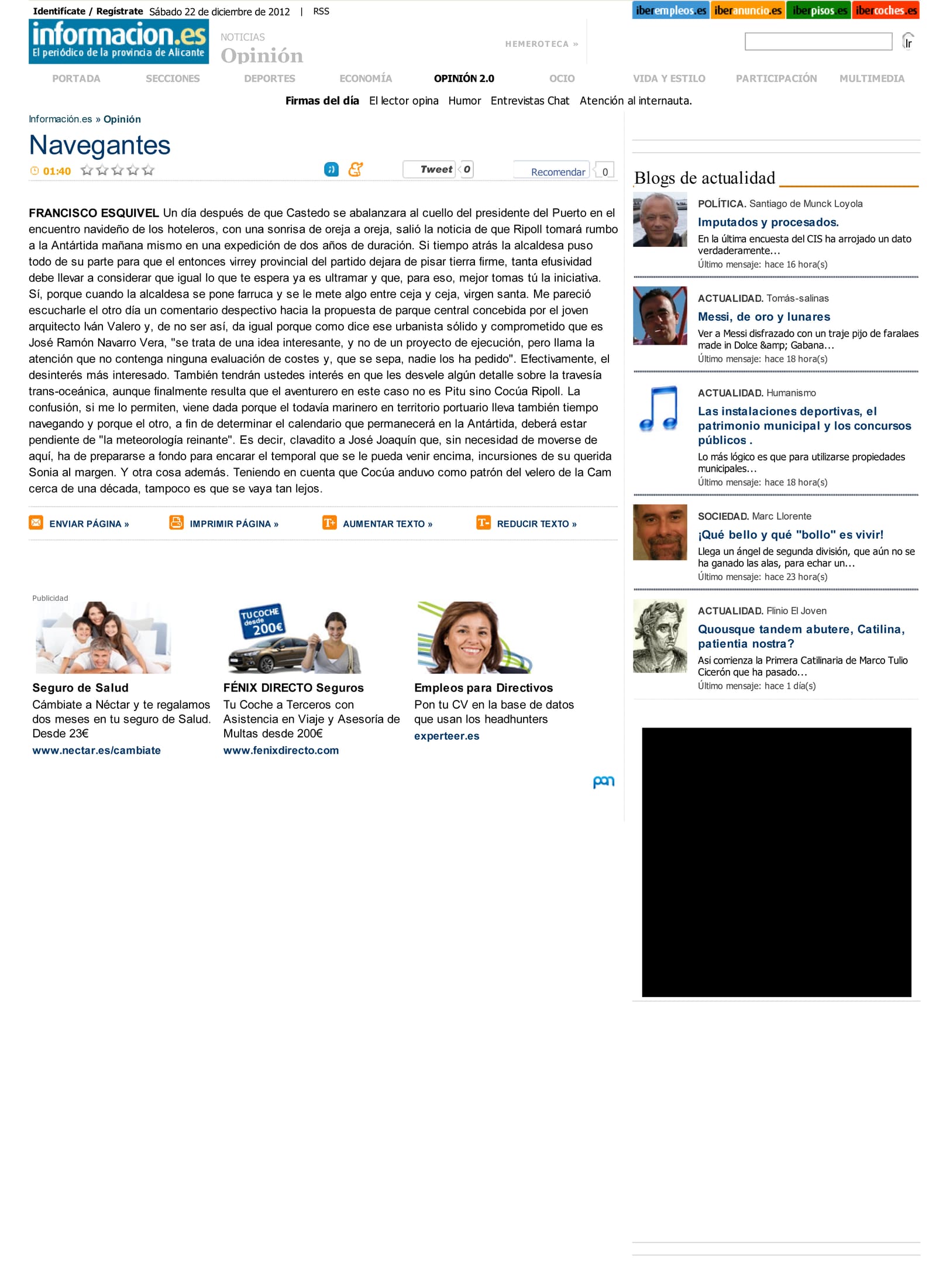 Diario Información · 2012